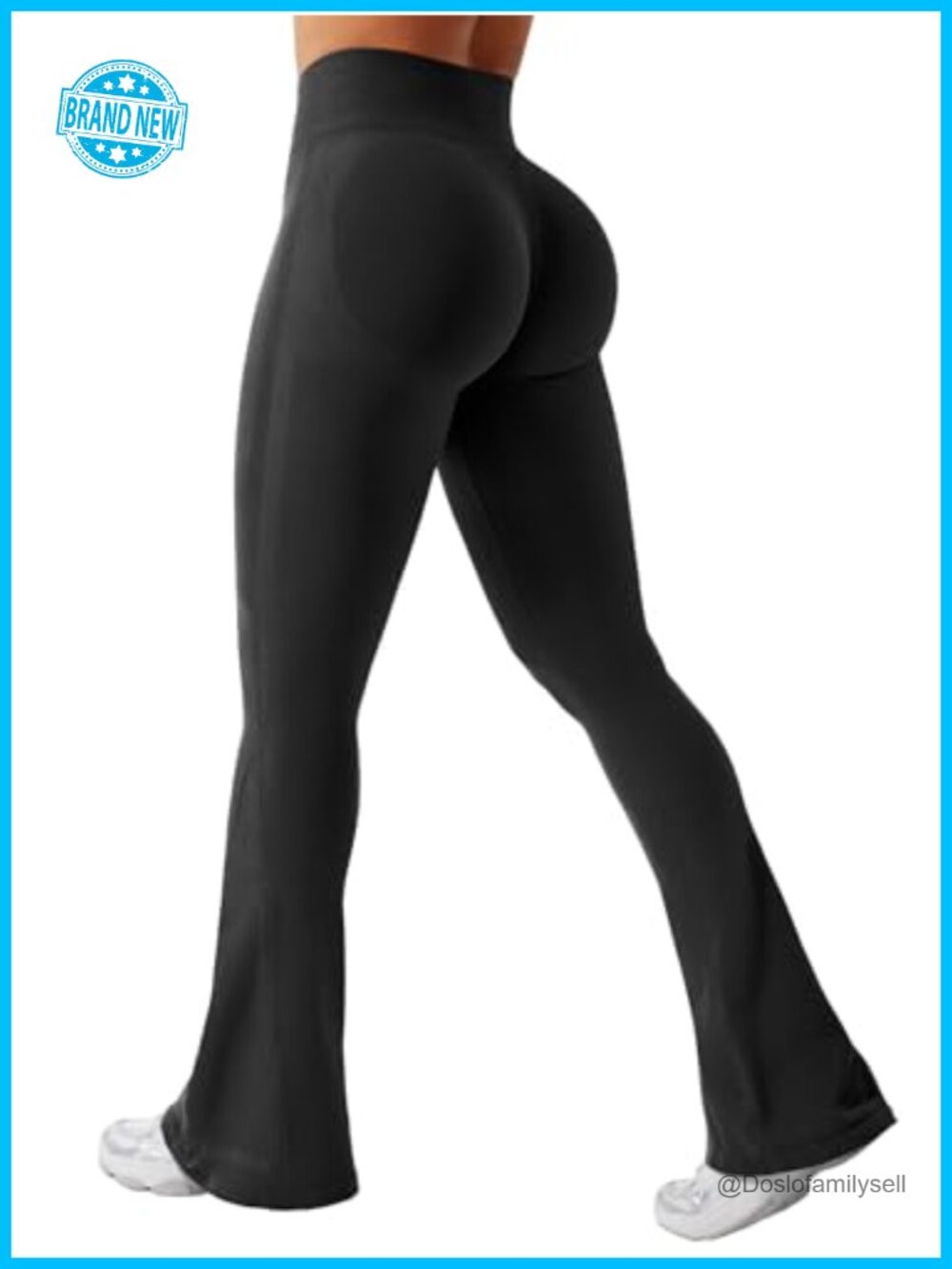 Mini Flare Leggings Seamless High Rise Workout Yoga Pants